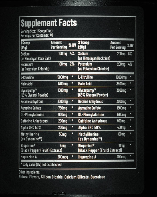 Preworkout Euphoria Supplements